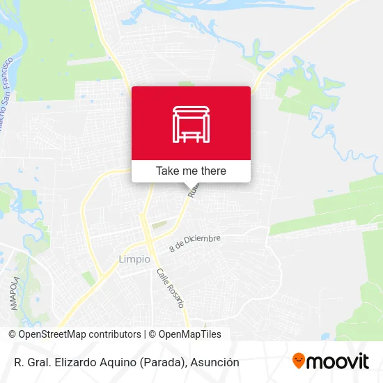 R. Gral. Elizardo Aquino (Parada) map