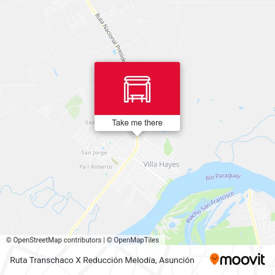 Mapa de Ruta Transchaco X Reducción Melodía
