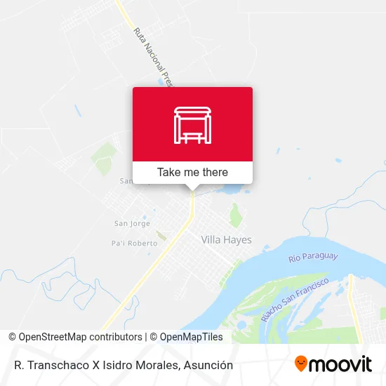 R. Transchaco X Isidro Morales map