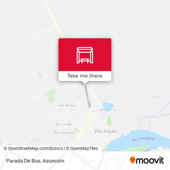 Mapa de Parada De Bus