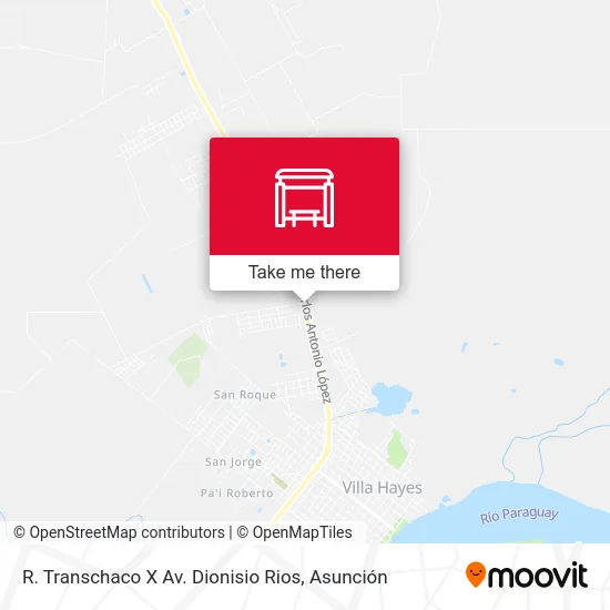 R. Transchaco X Av. Dionisio Rios map