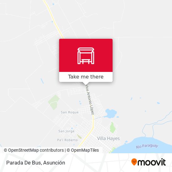 Mapa de Parada De Bus