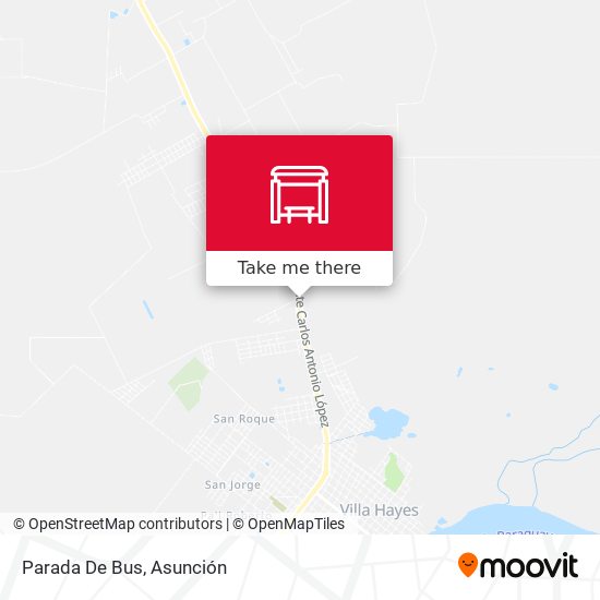 Mapa de Parada De Bus
