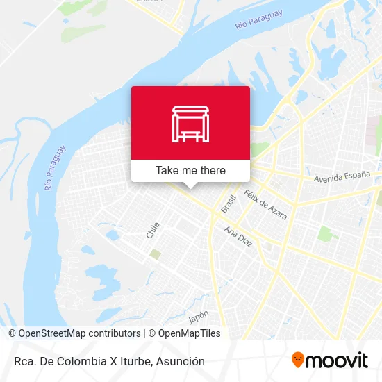 Rca. De Colombia X Iturbe map