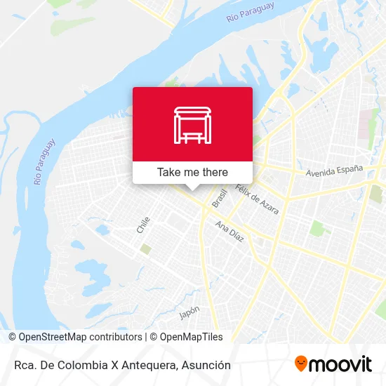 Rca. De Colombia X Antequera map