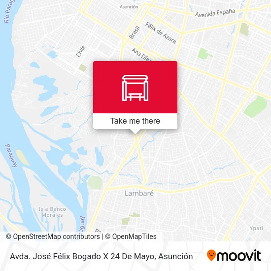 Mapa de Avda. José Félix Bogado X 24 De Mayo