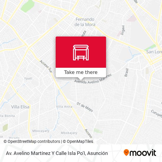 Av. Avelino Martínez Y Calle Isla Po'I map