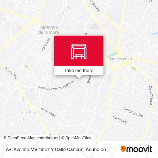 Mapa de Av. Avelino Martínez Y Calle Cancún