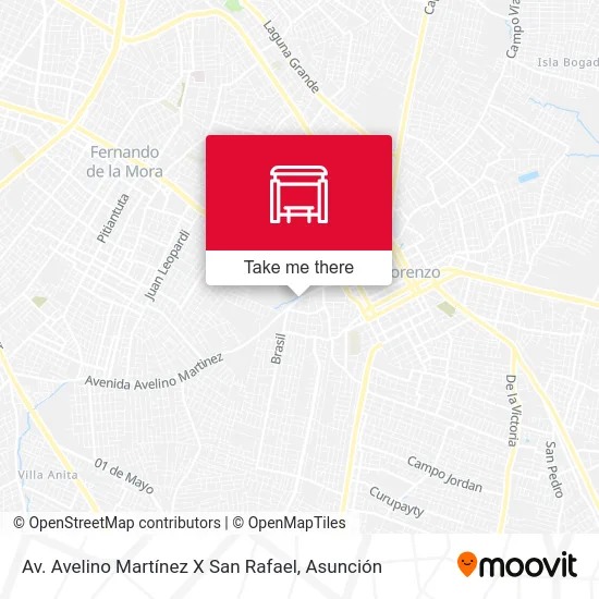 Mapa de Av. Avelino Martínez X San Rafael