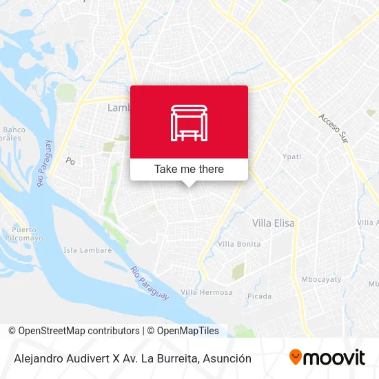 Mapa de Alejandro Audivert X Av. La Burreita