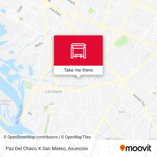 Paz Del Chaco X San Mateo map
