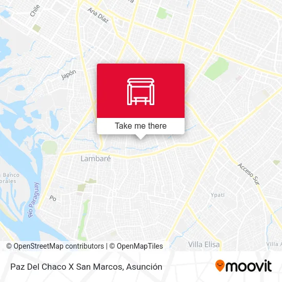 Mapa de Paz Del Chaco X San Marcos