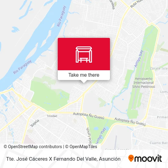 Mapa de Tte. José Cáceres X Fernando Del Valle