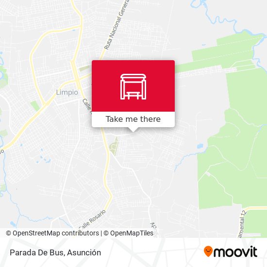 Mapa de Parada De Bus