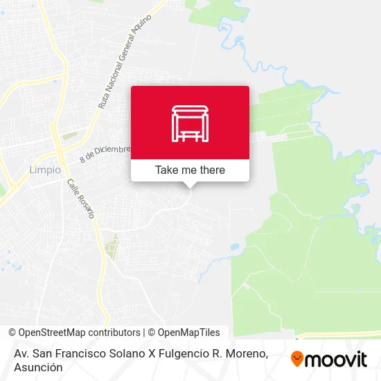 Mapa de Av. San Francisco Solano X Fulgencio R.  Moreno