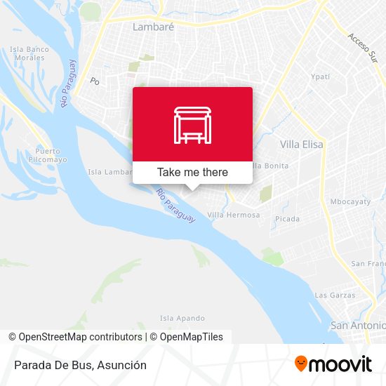 Mapa de Parada De Bus