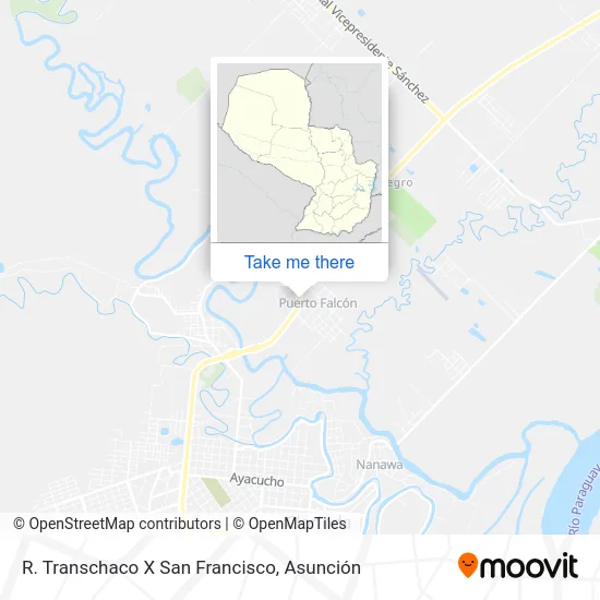 R. Transchaco X San Francisco map