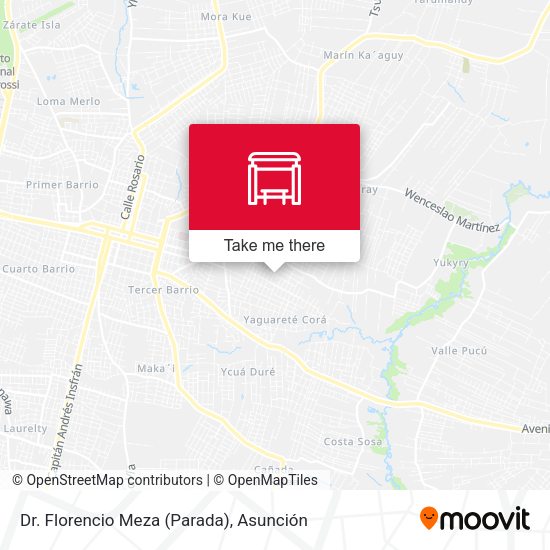 Mapa de Dr. Florencio Meza (Parada)