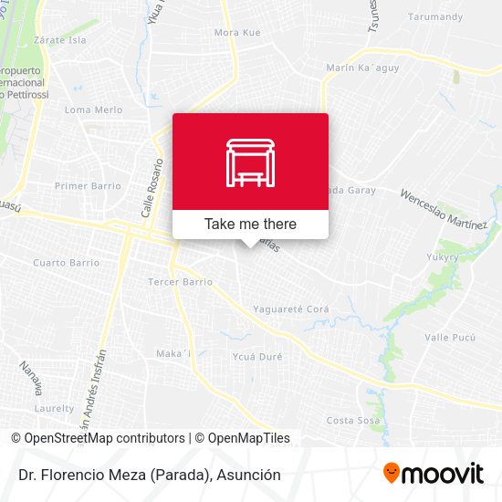 Mapa de Dr. Florencio Meza (Parada)