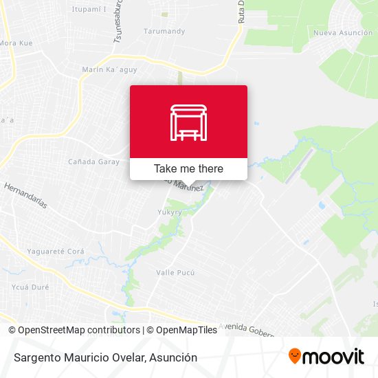 Mapa de Sargento Mauricio Ovelar