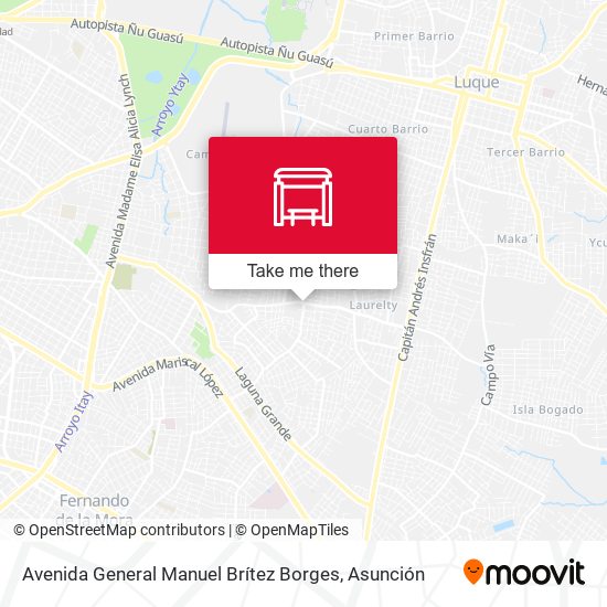 Avenida General Manuel Brítez Borges map