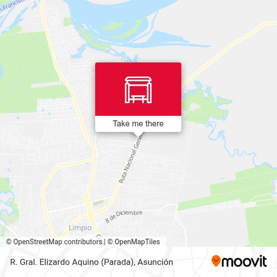 R. Gral. Elizardo Aquino (Parada) map