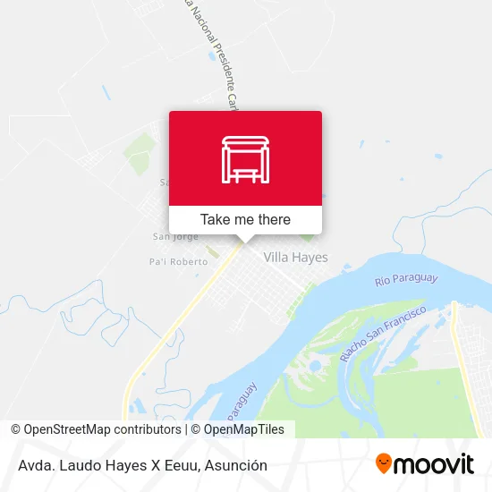 Mapa de Avda. Laudo Hayes X Eeuu