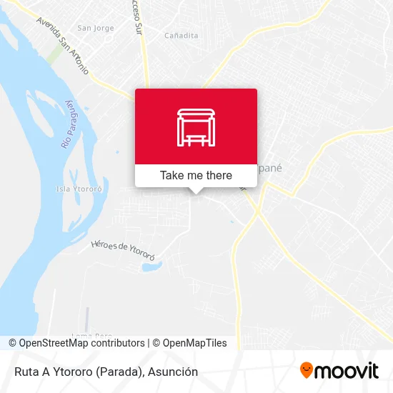 Ruta A Ytororo (Parada) map