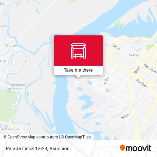 Parada Linea 12-29 map