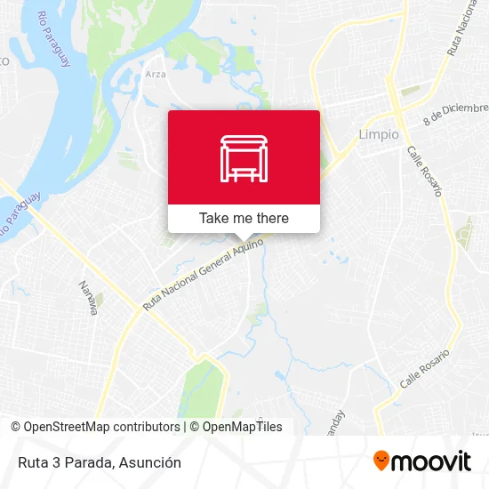 Ruta 3 Parada map