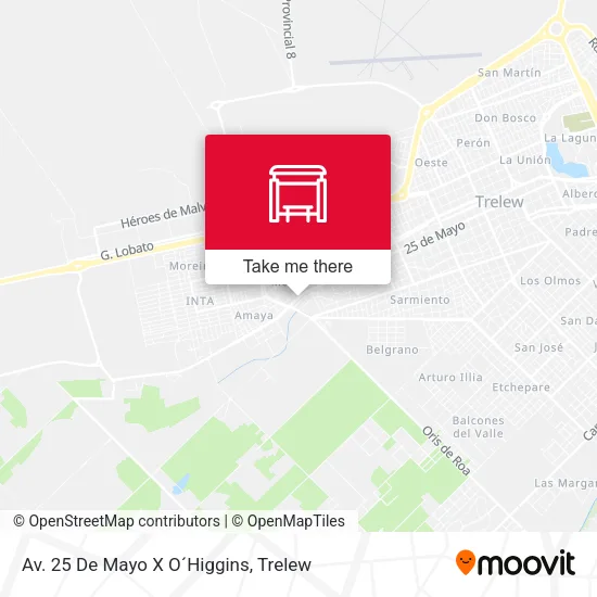 Mapa de Av. 25 De Mayo X O´Higgins