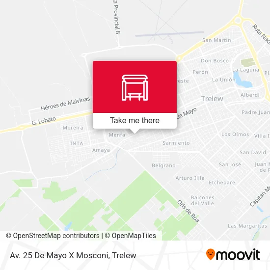 Av. 25 De Mayo X Mosconi map