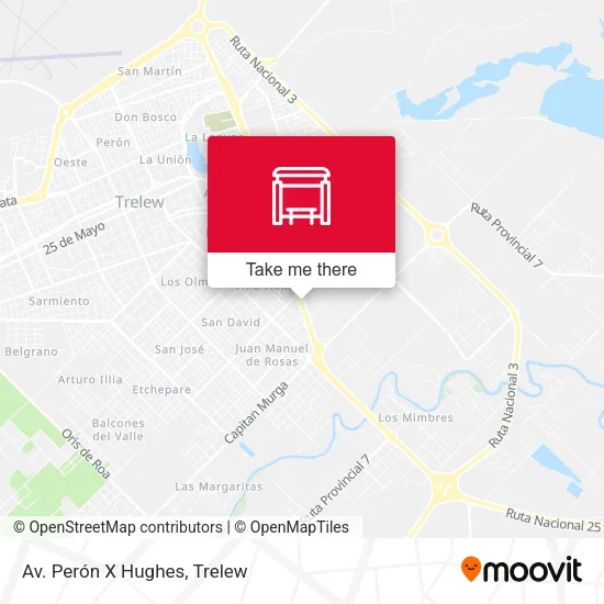 Mapa de Av. Perón X  Hughes