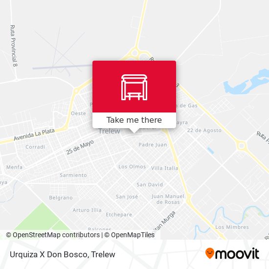 Urquiza X Don Bosco map