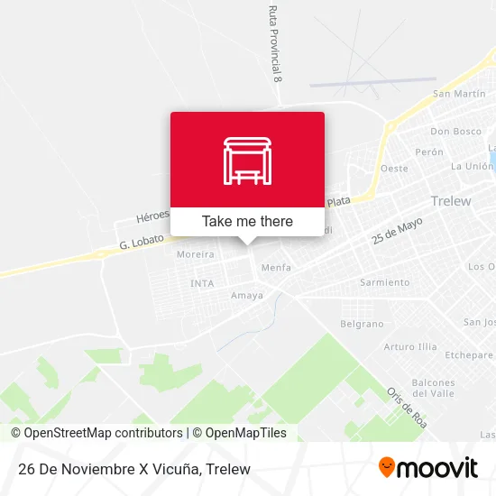 Mapa de 26 De Noviembre X Vicuña