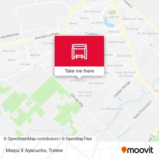 Maipú X Ayacucho map