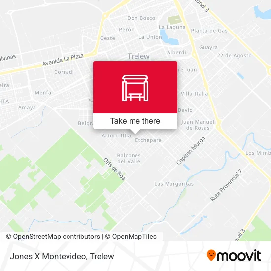 Jones X Montevideo map