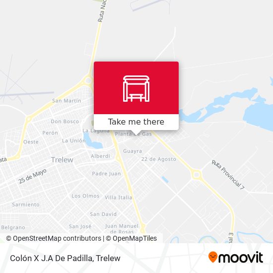 Colón X J.A De Padilla map