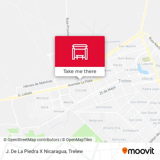 J. De La Piedra X Nicaragua map