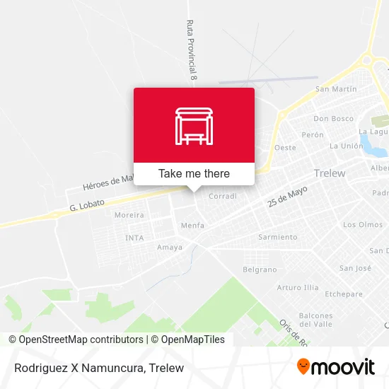 Mapa de Rodriguez X Namuncura