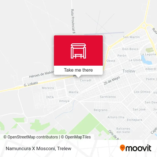 Namuncura X Mosconi map