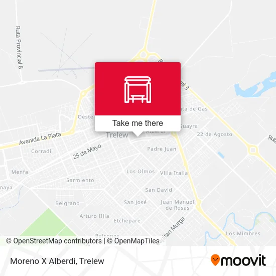 Moreno X Alberdi map