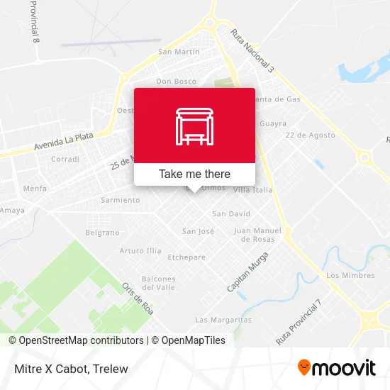 Mitre X Cabot map