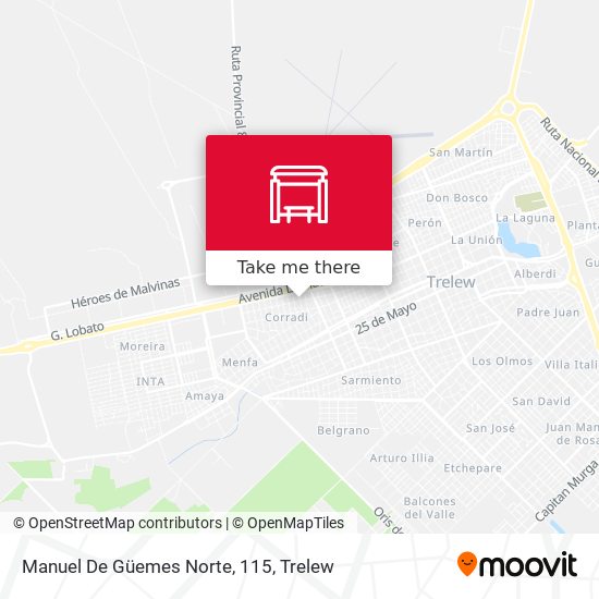 Manuel De Güemes Norte, 115 map