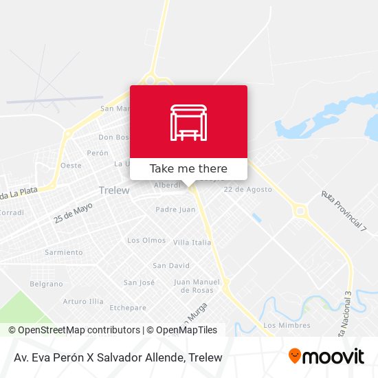 Mapa de Av. Eva Perón X Salvador Allende