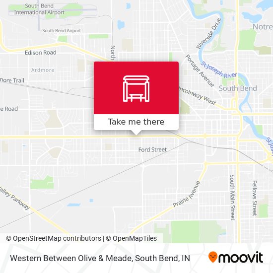 Mapa de Western Between Olive & Meade