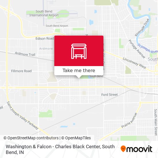 Washington & Falcon -  Charles Black Center map