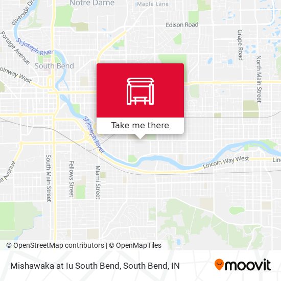 Mishawaka at Iu South Bend map