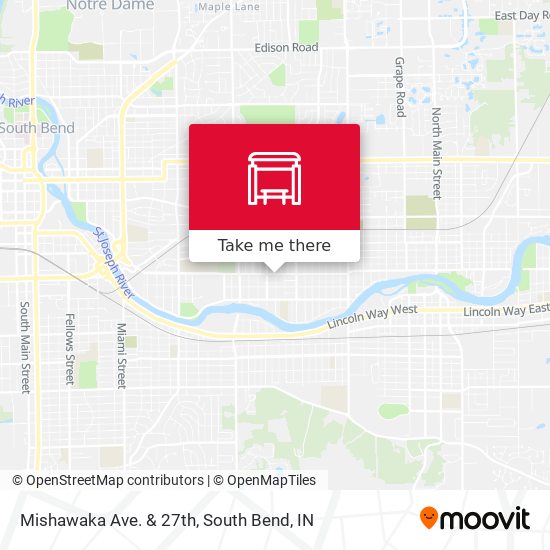 Mapa de Mishawaka Ave. & 27th