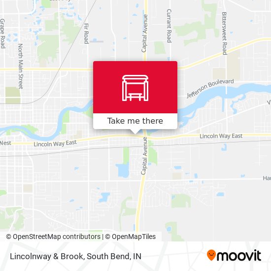 Lincolnway & Brook map